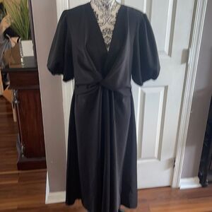 Eloquii nwt black midi dress